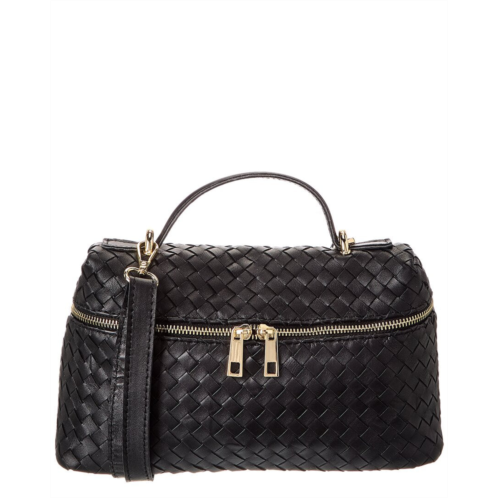 Isabella Rosetti quinn hand-woven leather crossbody