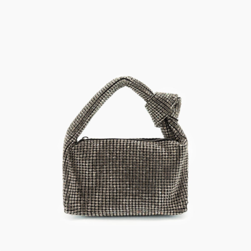 Like Dreams womens ashley rhinestone top handle bag in silver