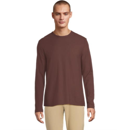 Vince Pima Pique Long Sleeve Crew