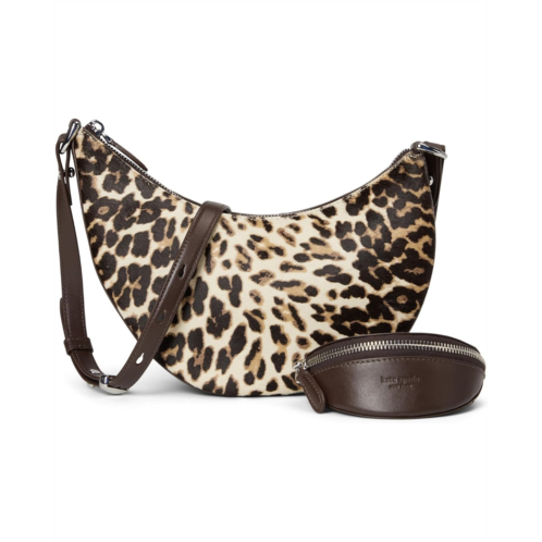 Kate Spade New York Duo Downtown Leopard Haircalf Crossbody Bag
