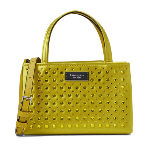 Kate Spade New York Sam Icon Crystal Embellished Fabric Mini Tote