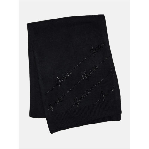 Guess Factory scarf rhinestone logo scarf