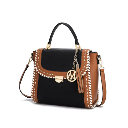 MKF Collection By Mia K. flora vegan leather crossbody handbag