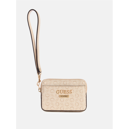 Guess Factory beryln logo card case wristlet