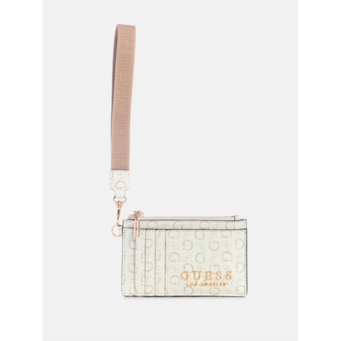 Guess Factory eldoria logo card case wristlet