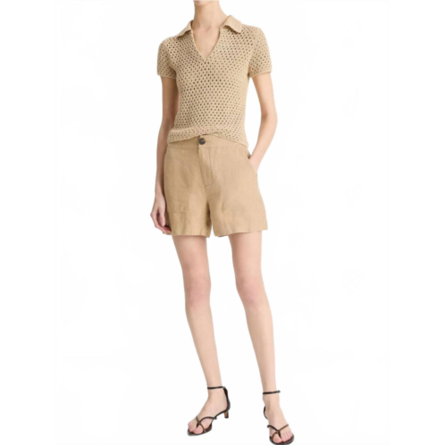 Vince womens hemp short in brulee