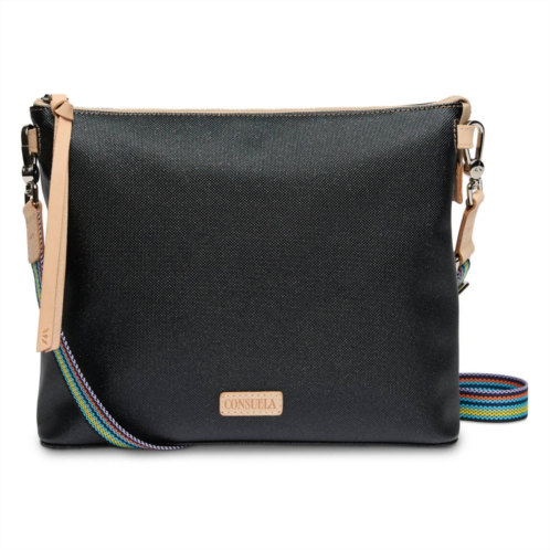 Consuela womens diamond downtown crossbody in black