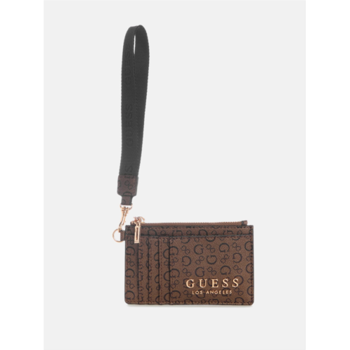 Guess Factory eldoria enlarged logo card case wristlet