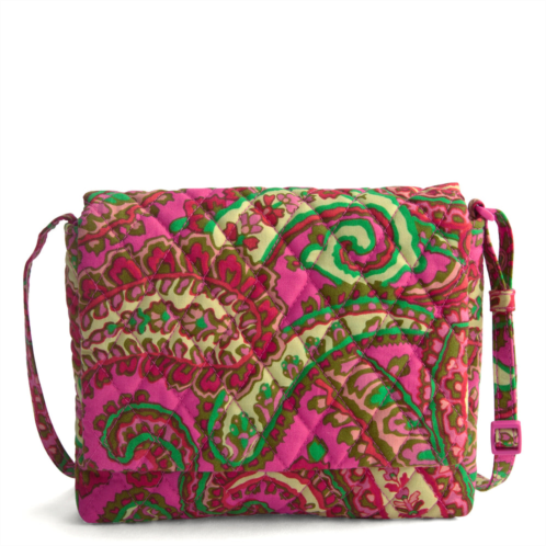Vera Bradley outlet cotton small flap hipster crossbody bag