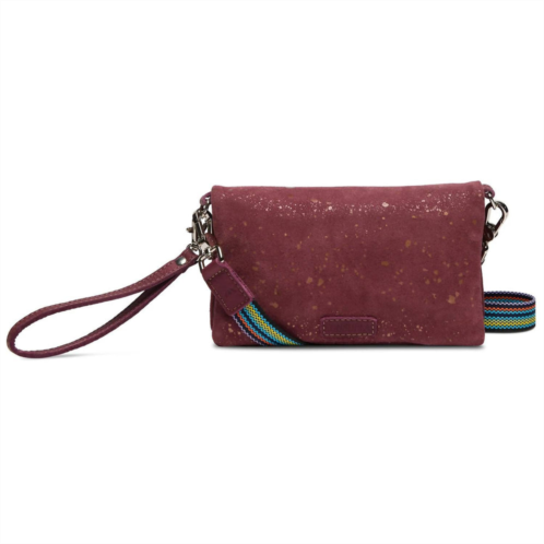 Consuela womens uptown crossbody bag in rose