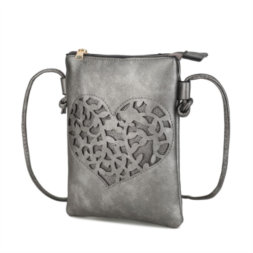 MKF heartly vegan leather small crossbody handbag