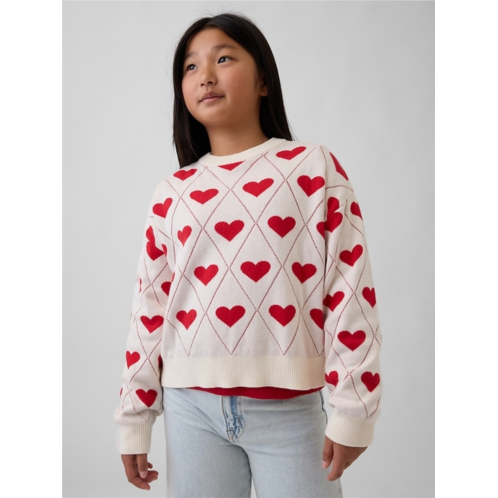 Gap Kids Relaxed Graphic Crewneck Sweater