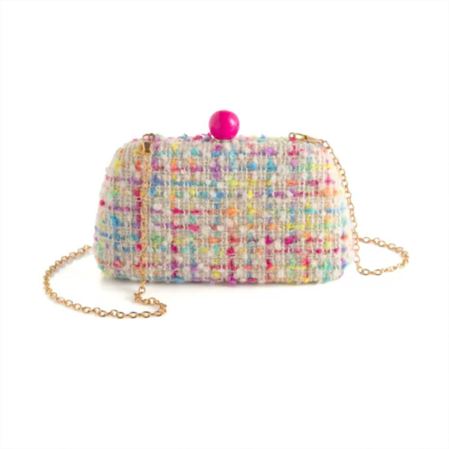 Shiraleah lana minaudiere clutch in cream