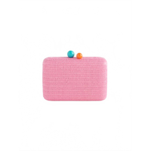 Shiraleah womens june minaudiere clutch bag in pink