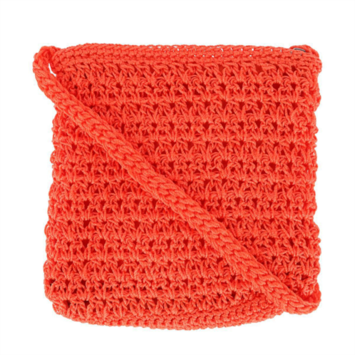 CTM womens crochet crossbody handbag