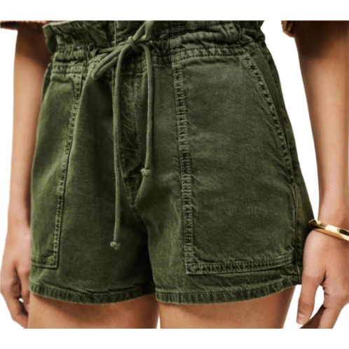 Ba&sh fabo drawstring short in khaki