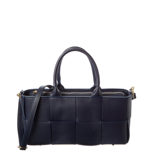 Isabella Rossetti samantha hand-woven leather shoulder bag