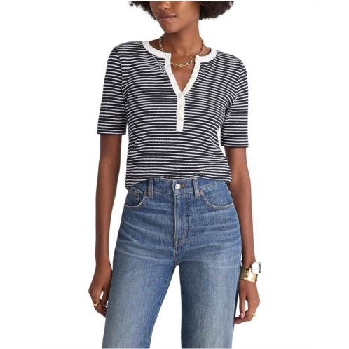 Womens Madewell Elbow Sleeve Henley