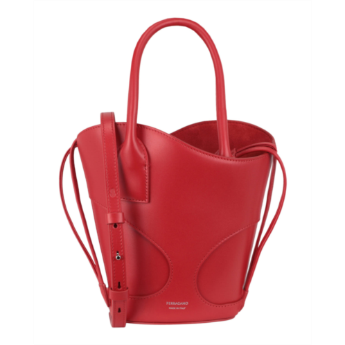 Salvatore Ferragamo cut-out leather mini tote bag