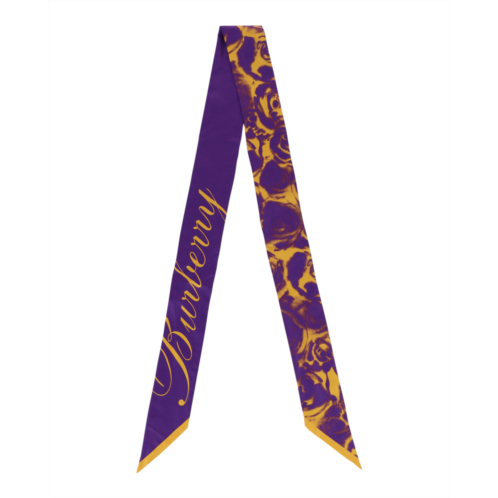 Burberry rose-printed silk scarf