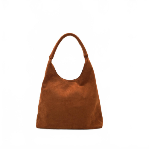 Like Dreams womens ciel hobo oversized tote bag in brown