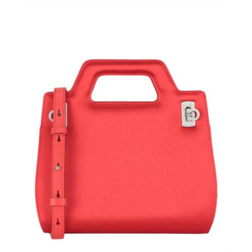 Salvatore Ferragamo mini wanda satin top-handle bag