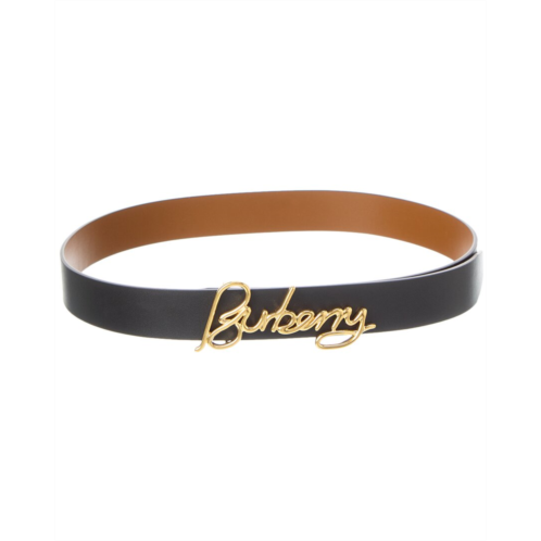 Burberry signature reversible leather belt