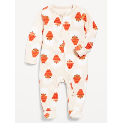 OldNavy Microfleece 2-Way-Zip Sleep & Play Footed One-Piece for Baby
