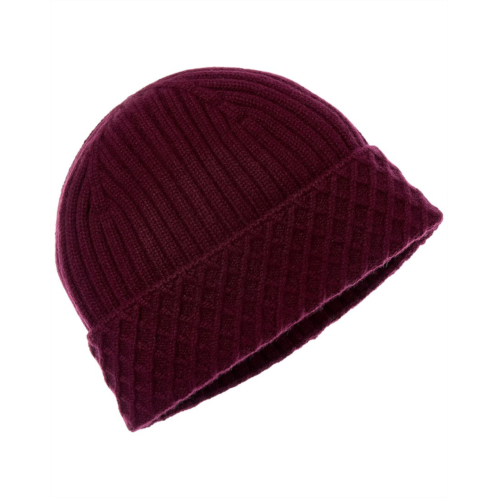 Bruno Magli diamond cuff rib cashmere beanie