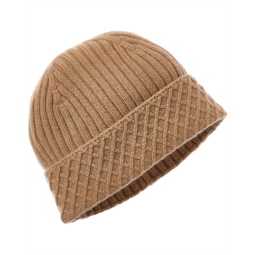 Bruno Magli diamond cuff rib cashmere beanie