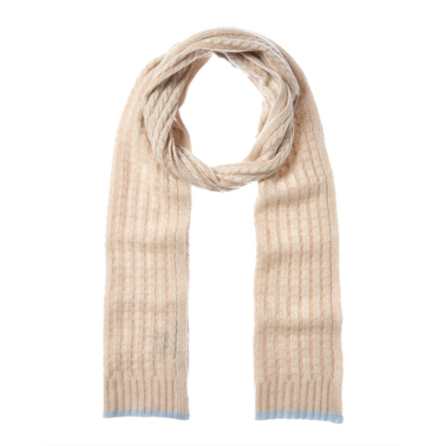 Forte cashmere plaited baby cable cashmere scarf
