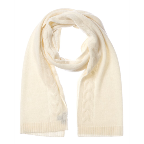 Bruno Magli cable border cashmere scarf