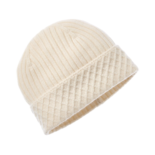 Bruno Magli diamond cuff rib cashmere beanie