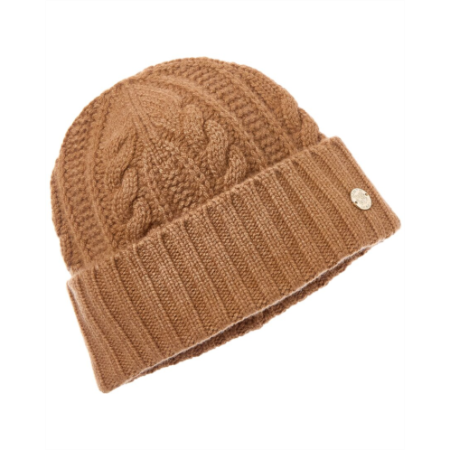 Bruno Magli chunky cable cuffed cashmere hat