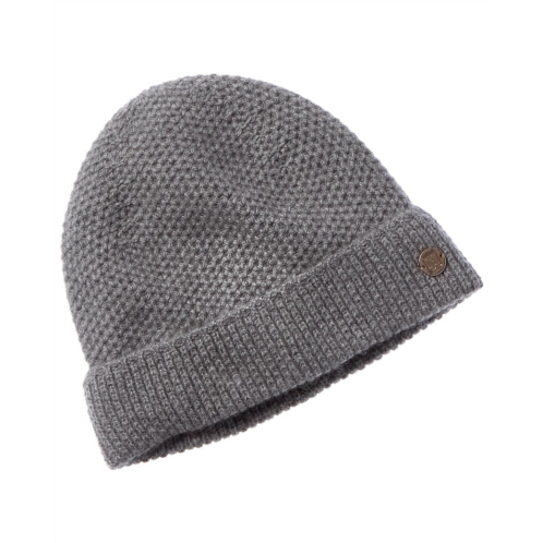 Bruno Magli honeycomb stitched cuffed cashmere hat