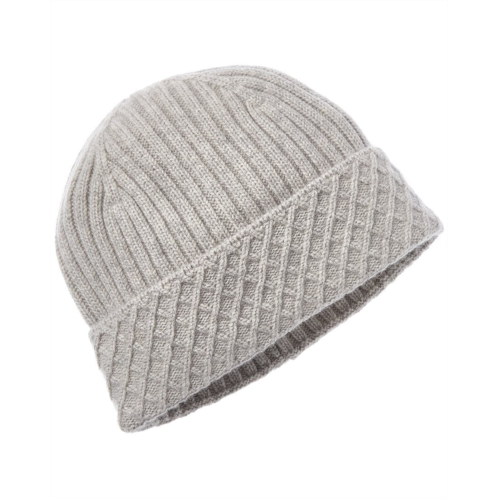 Bruno Magli diamond cuff rib cashmere beanie