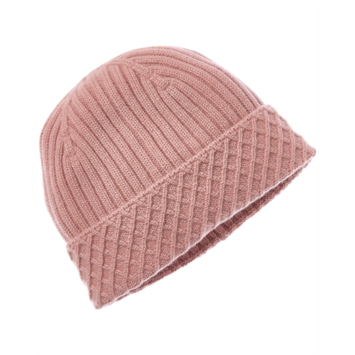 Bruno Magli diamond cuff rib cashmere beanie