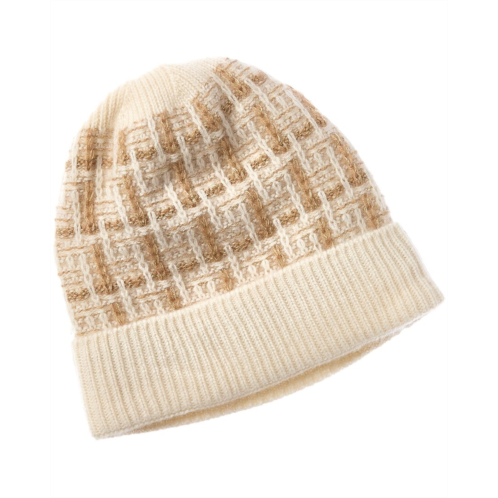 Forte cashmere lurex detail cashmere hat