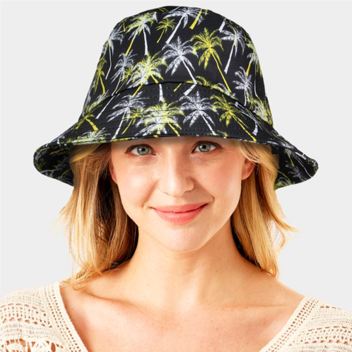 FASHNZFAB palm tree printed bucket hat