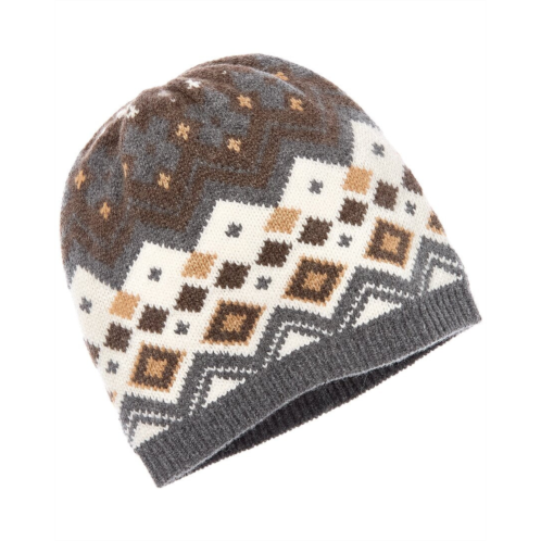 Amicale Cashmere fairisle wool & cashmere-blend beanie