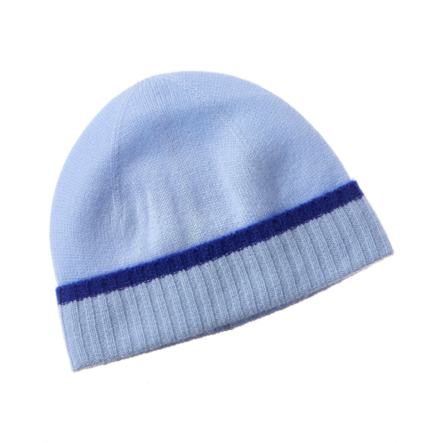 Phenix jersey tipped cuffed cashmere hat