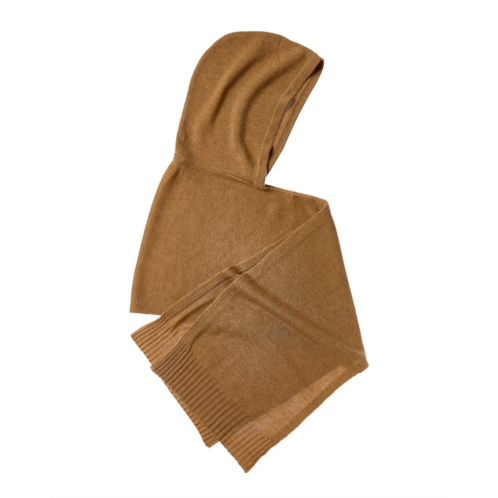 Forte cashmere jersey hooded cashmere scarf