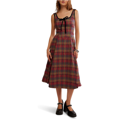 Womens Free People Freya Plaid Midi