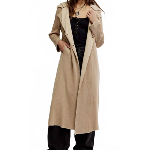 Free People one landon jacket in sand