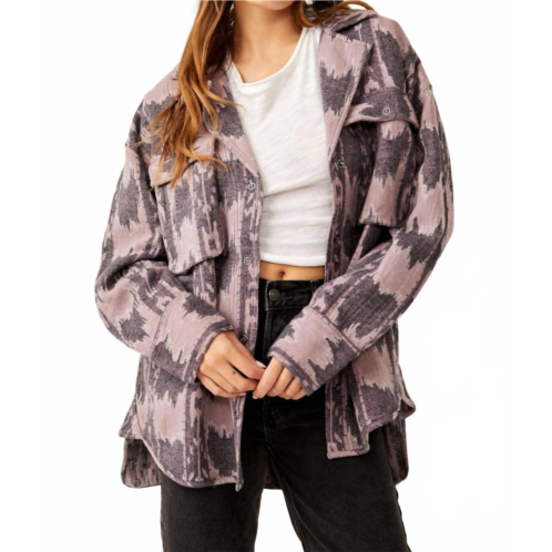 Free People izzy cargo jacquard in purple combo