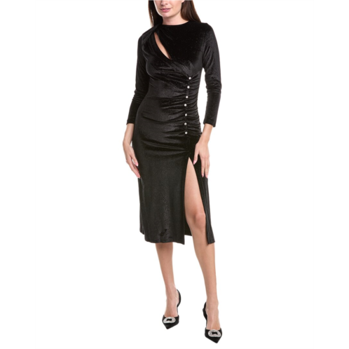 Sandro glitter velvet midi dress