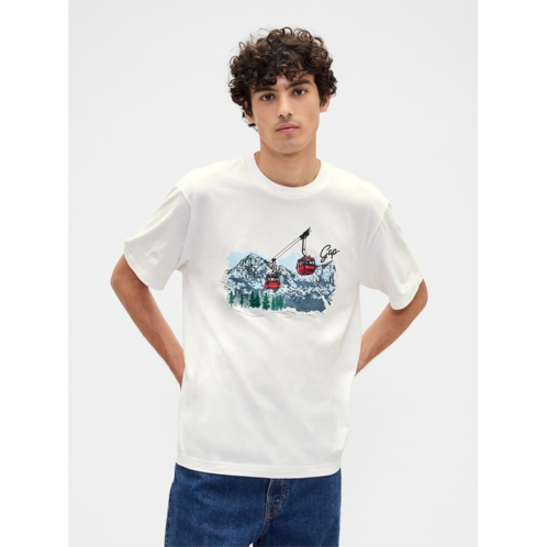 Relaxed Gap Graphic T-Shirt