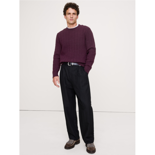 Bananarepublic Boucle Ribbed Crew-Neck Sweater