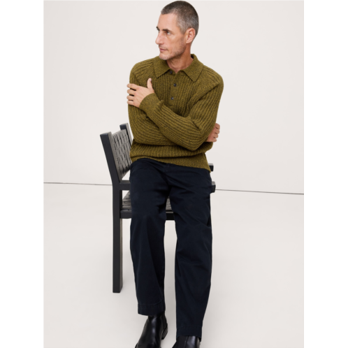 Bananarepublic Boucle Ribbed Sweater Polo