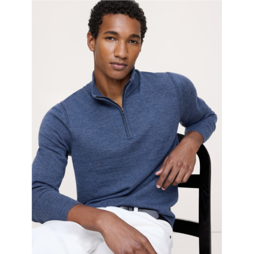 Bananarepublic Merino Quarter-Zip Sweater